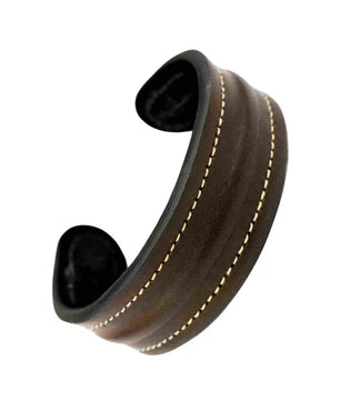 The Grit - Coco Brown - Kara Style Leather Bracelet / Leather Cuff