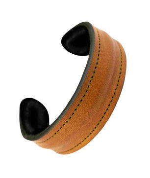 The Grit - Tan Brown - Kara Style Leather Bracelet / Leather Cuff