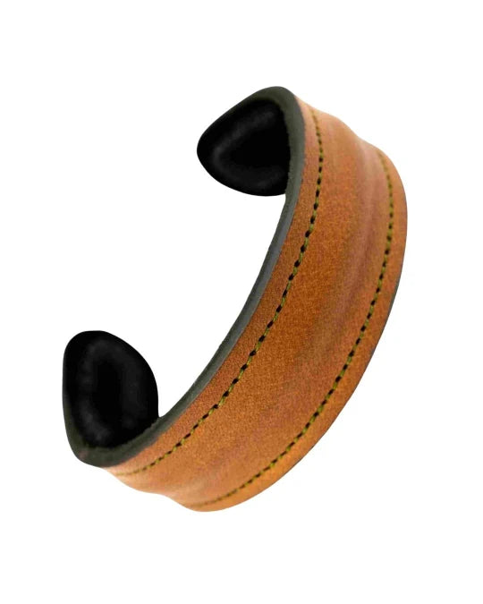 The Grit - Tan Brown - Kara Style Leather Bracelet / Leather Cuff