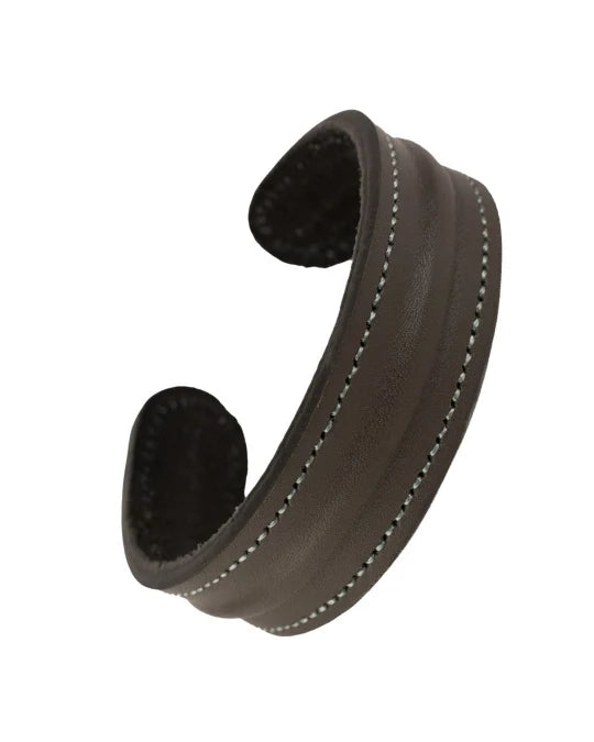 The Grit - Taupe Gray - Kara Style Leather Bracelet / Leather Cuff