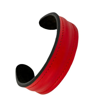 The Grit - Red - Kara Style Leather Bracelet / Leather Cuff