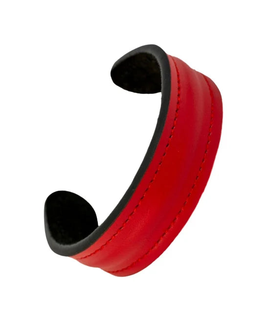 The Grit - Red - Kara Style Leather Bracelet / Leather Cuff