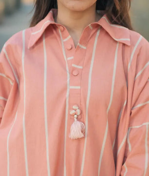 Selene - Light Pink Spring/Summer Long Tunic