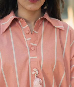 Selene - Light Pink Spring/Summer Long Tunic