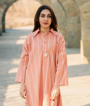 Selene - Light Pink Spring/Summer Long Tunic