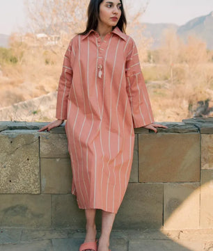 Selene - Light Pink Spring/Summer Long Tunic