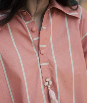 Selene - Light Pink Spring/Summer Long Tunic