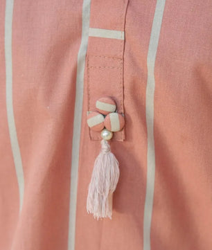 Selene - Light Pink Spring/Summer Long Tunic