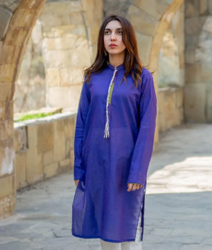 Leila - Purplish Blue Spring/Summer Kurta