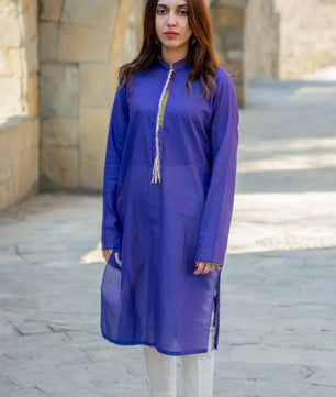 Leila - Purplish Blue Spring/Summer Kurta