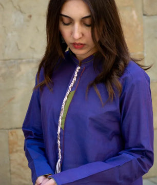 Leila - Purplish Blue Spring/Summer Kurta