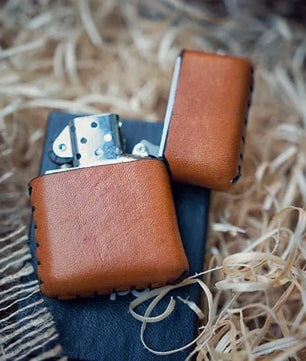 Lucas - Leather Zippo Case