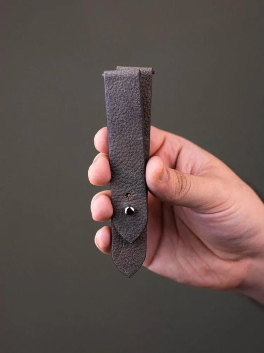 Dust Brown Leather Watch Strap - Quick Release Pins - The Hermoso