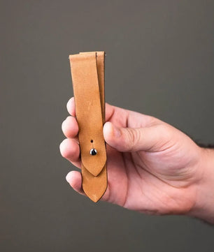 Ocher Leather Watch Strap  - Quick Release Pins - The Hermoso