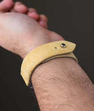 Lemon Yellow Apple Watch Strap - Suede Leather Strap
