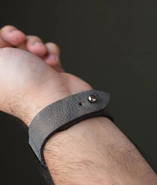 Dust Brown Leather Watch Strap - Quick Release Pins - The Hermoso