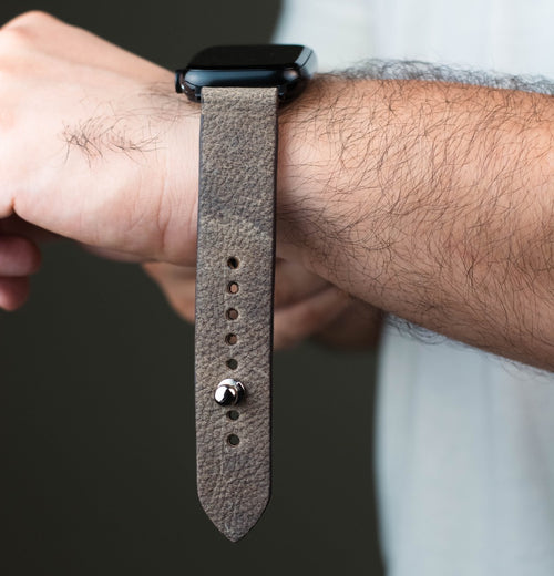 Dust Brown Apple Watch Strap - Pure Leather Strap