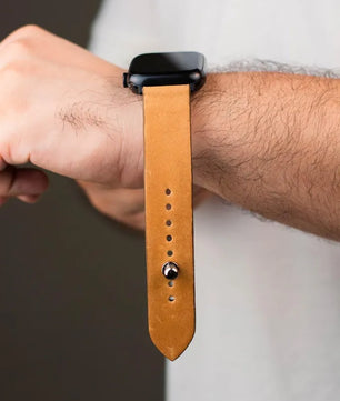 Tan Brown Apple Watch Strap - Pure Leather Strap