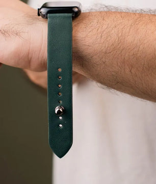Emerald Green Apple Watch Strap - Pure Leather Strap