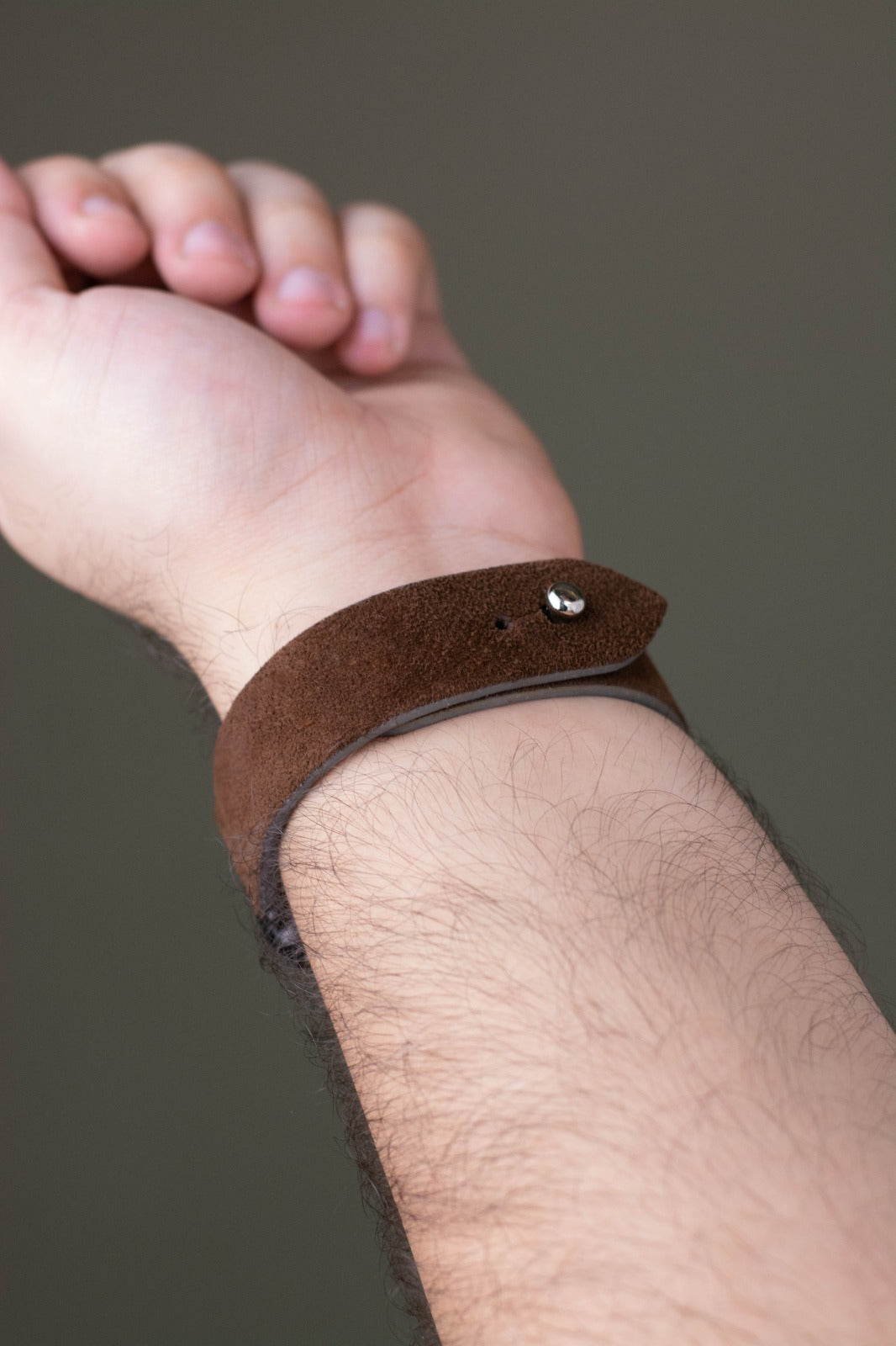 Deep Brown Suede Leather Watch Strap - The Hermoso