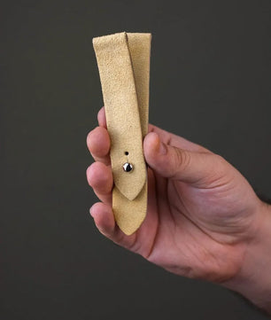 Lemon Yellow Suede Leather Watch Strap - Quick Release Pins - The Hermoso