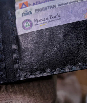 The Esthétique (Black) - Leather Bi-Fold Wallet