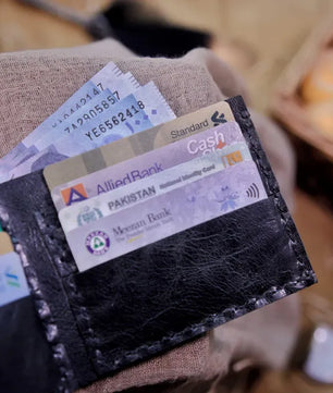 The Esthétique (Black) - Leather Bi-Fold Wallet