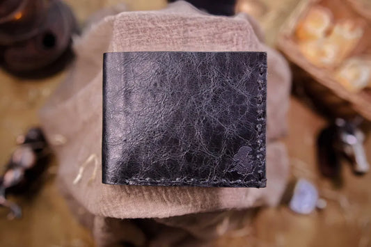 The Esthétique (Black) - Leather Bi-Fold Wallet