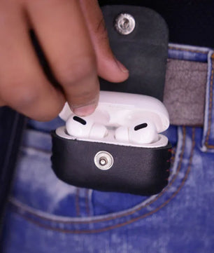 Swish Black -  AirPods Pro Leather Case