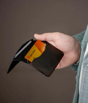 The Stellar – Black Leather Smart Wallet - Limited Edition
