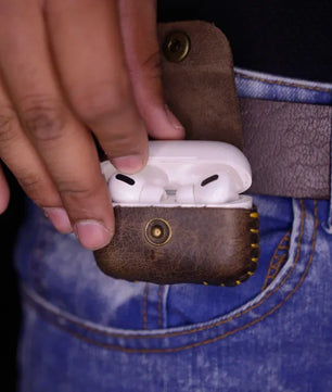 Swish Brown -  AirPods Pro Leather Case