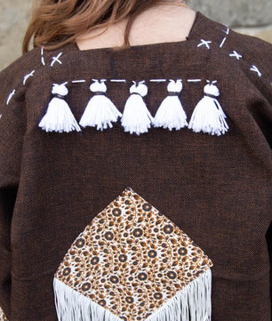 Brown | Handmade Premium Cardigan | Winter Wrap