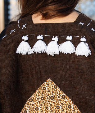 Brown | Handmade Premium Cardigan | Winter Wrap