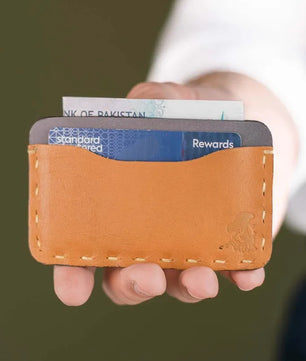 The Marc – Card Holder (Mustard - Grey)