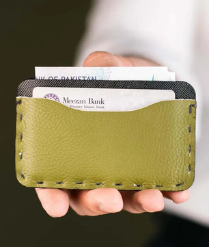 The Marc – Card Holder (Black - Sap Green)
