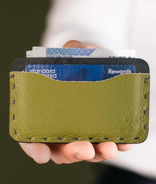 The Marc – Card Holder (Black - Sap Green)
