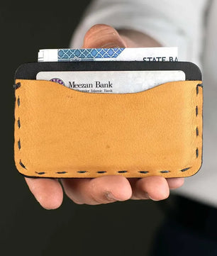 The Marc – Card Holder (Black-Mustard)