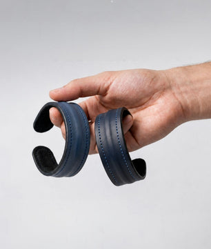The Grit - Midnight Navy - Kara Style Leather Bracelet / Leather Cuff