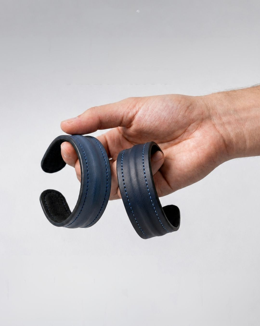 The Grit - Midnight Navy - Kara Style Leather Bracelet / Leather Cuff