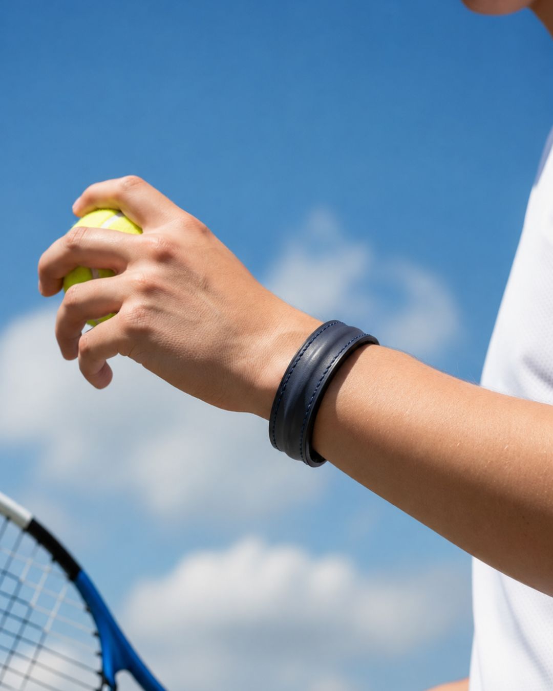 The Grit - Midnight Navy - Kara Style Leather Bracelet / Leather Cuff