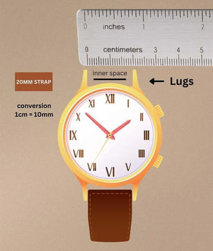 Ocher Leather Watch Strap  - Quick Release Pins - The Hermoso
