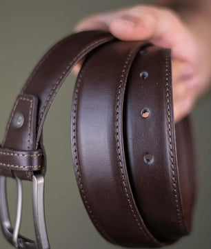 The Fuerte - Leather Belt - Chocolate