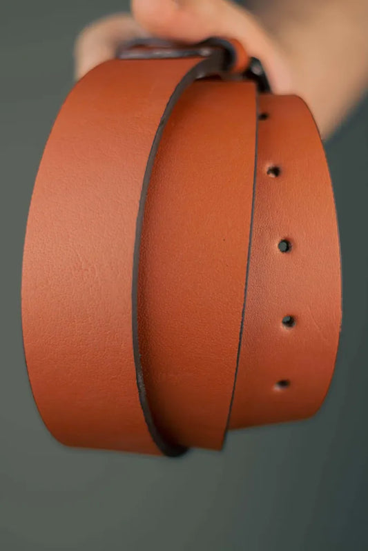 Django - Leather Belt - Marmalade