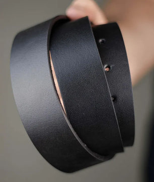 Django - Leather Belt - Black
