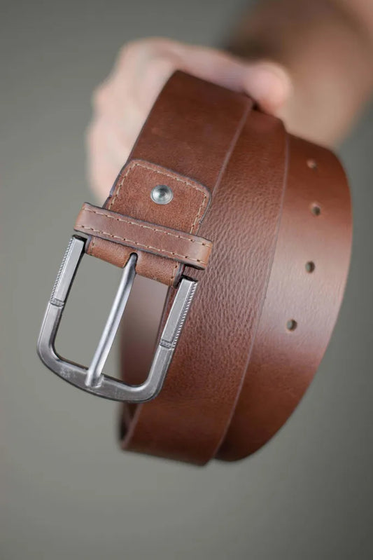 The Guapo - Leather Belt - Walnut