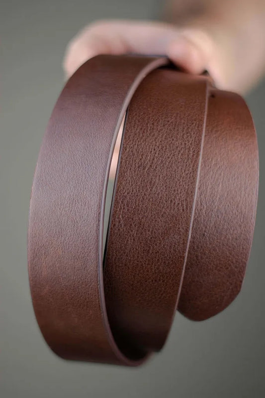 The Guapo - Leather Belt - Walnut