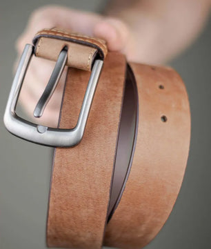 The Guapo - Leather Belt - Almond