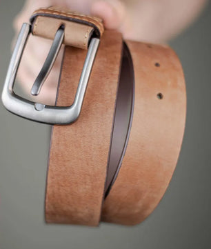 The Guapo - Leather Belt - Almond