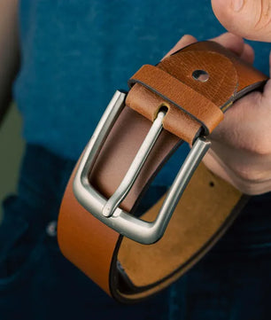 The Mylan - Leather Belt - Light Brown