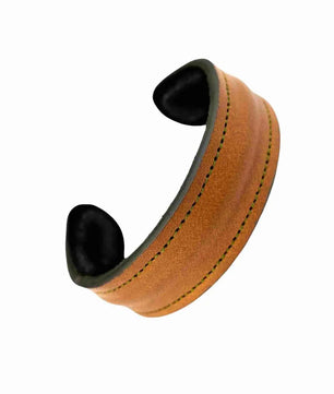 The Grit - Tan Brown - Kara Style Leather Bracelet / Leather Cuff